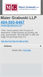 Mobile Screenshot of maiergrabuski.com